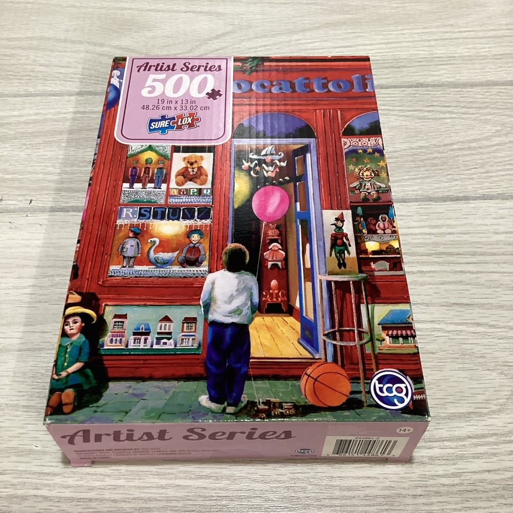 TCG SURELOX 500 Pieces 19" x 13" Artist Series The Toy Shoppe *Factory‎ Sealed*